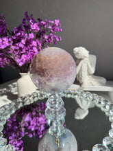 Load image into Gallery viewer, XL Peachy sugar Amethyst sphere geode sphere 3124