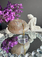 Load image into Gallery viewer, Coral orange Rainbow amethyst geode 3121