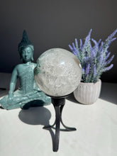 Load image into Gallery viewer, RARE druzy green amethyst sphere 3146