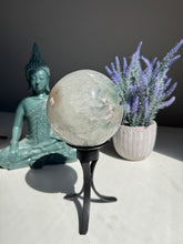 Load image into Gallery viewer, RARE druzy green amethyst sphere 3146