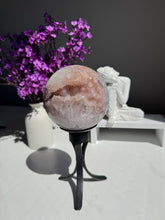 Load image into Gallery viewer, Druzy pink rainbow amethyst sphere 3147