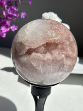 Load image into Gallery viewer, Druzy pink rainbow amethyst sphere 3147