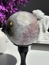 Load image into Gallery viewer, Druzy pink rainbow amethyst sphere 3147