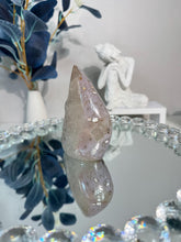 Load image into Gallery viewer, Druzy Sugar Quartz Flame Agate and Quartz Freeform Crystal Amethyst Geode Flame Healing Energy Crystal for Home Decor 3178