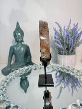 Load image into Gallery viewer, Rare Amethyst portal crystal with orange agate banding 3178