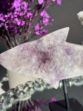 Load image into Gallery viewer, Rare Pink amethyst shark with amethyst 3198