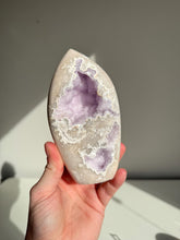 Load image into Gallery viewer, Lilac druzy Flower agate quartz geode Freeform 3224