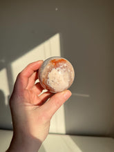 Load image into Gallery viewer, Pink Flower Agate Spheres