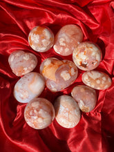 Load image into Gallery viewer, Carnelian Flower Agate Palm Stones Spheres and Hearts