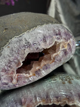 Load image into Gallery viewer, Purple and Orange Sugar Amethyst Geode 3272