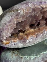 Load image into Gallery viewer, Purple and Orange Sugar Amethyst Geode 3272