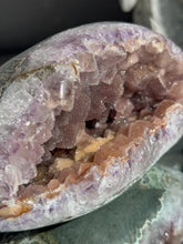 Load image into Gallery viewer, Purple and Orange Sugar Amethyst Geode 3272