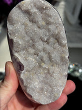 Load image into Gallery viewer, amethyst geode with calcite 3287