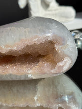 Load image into Gallery viewer, pink Rainbow amethyst geode 3283