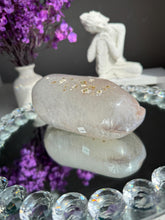 Load image into Gallery viewer, pink Rainbow amethyst geode 3283