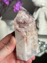 Load image into Gallery viewer, Flowery Pink amethyst tower 3308