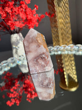 Load image into Gallery viewer, Pink amethyst tower with amethyst 3310