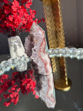 Load image into Gallery viewer, Natural Pink Amethyst Tower, Druzy Crystal Decor, Brazilian Quartz Healing Stone 3308