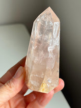 Load image into Gallery viewer, Brazilian Rose Quartz Tower Stone for Love Heart Chakra and Spiritual Healing 3337F