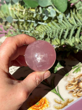 Load image into Gallery viewer, Brazilian Rose Quartz Sphere with Asterism Stone for Love Heart Chakra and Spiritual Healing 3313 F