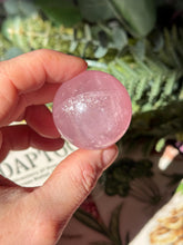 Load image into Gallery viewer, Brazilian Rose Quartz Sphere with Asterism Stone for Love Heart Chakra and Spiritual Healing 3314 I