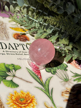 Load image into Gallery viewer, Brazilian Rose Quartz Sphere with Asterism Stone for Love Heart Chakra and Spiritual Healing 3314 K