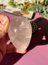 Load image into Gallery viewer, Rose Quartz Egg with Asterism Stone for Love Heart Chakra and Spiritual Healing 3327 A