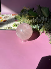 Load image into Gallery viewer, Rose Quartz Sphere with Asterism Stone for Love Heart Chakra and Spiritual Healing 3323