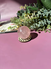 Load image into Gallery viewer, Rose Quartz Sphere with Asterism Stone for Love Heart Chakra and Spiritual Healing 3328 A