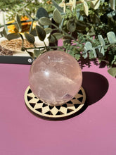 Load image into Gallery viewer, Rose Quartz Sphere with Asterism Stone for Love Heart Chakra and Spiritual Healing 3328 B