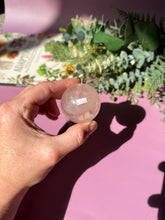 Load image into Gallery viewer, Rose Quartz Sphere with Asterism Stone for Love Heart Chakra and Spiritual Healing 3328 B