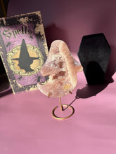 Load image into Gallery viewer, Druzy Pink Amethyst Ghost Crystal Pink Amethyst Geode Tower High Quality Crystal for Healing Energy Balance and Home Decor 3218