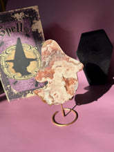 Load image into Gallery viewer, Druzy Pink Amethyst Ghost Crystal Pink Amethyst Geode Tower High Quality Crystal for Healing Energy Balance and Home Decor 3219