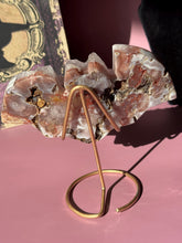 Load image into Gallery viewer, Druzy Pink Amethyst Bat Crystal Pink Amethyst Geode Tower High Quality Crystal for Healing Energy Balance and Home Decor 3218