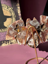 Load image into Gallery viewer, Druzy Pink Amethyst Bat Crystal Pink Amethyst Geode Tower High Quality Crystal for Healing Energy Balance and Home Decor 3218