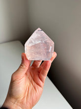 Load image into Gallery viewer, Brazilian Rose Quartz Tower Stone for Love Heart Chakra and Spiritual Healing 3336