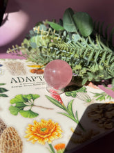 Load image into Gallery viewer, Brazilian Rose Quartz Sphere with Asterism Stone for Love Heart Chakra and Spiritual Healing 3313 F