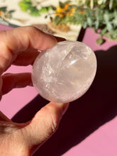Load image into Gallery viewer, Rose Quartz Egg with Asterism Stone for Love Heart Chakra and Spiritual Healing 3327 A