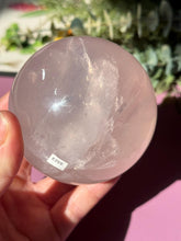 Load image into Gallery viewer, Rose Quartz Sphere with Asterism Stone for Love Heart Chakra and Spiritual Healing 3323