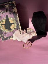 Load image into Gallery viewer, Druzy Pink Amethyst Bat Crystal Pink Amethyst Geode Tower High Quality Crystal for Healing Energy Balance and Home Decor 3218