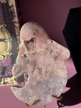 Load image into Gallery viewer, Druzy Pink Amethyst Ghost Crystal Pink Amethyst Geode Tower High Quality Crystal for Healing Energy Balance and Home Decor 3219