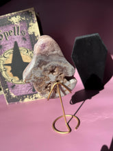 Load image into Gallery viewer, Druzy Pink Amethyst Ghost Crystal Pink Amethyst Geode Tower High Quality Crystal for Healing Energy Balance and Home Decor 3218