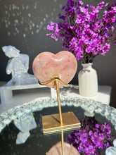 Load image into Gallery viewer, Pink amethyst heart with amethyst 2818
