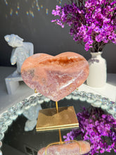 Load image into Gallery viewer, Pink amethyst heart 2818
