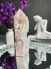 Load image into Gallery viewer, pink amethyst tower with quartz 2783
