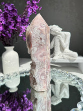 Load image into Gallery viewer, pink amethyst tower with quartz 2783
