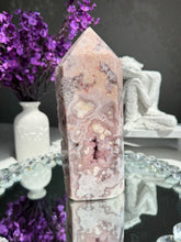 Load image into Gallery viewer, pink amethyst tower with quartz 2783

