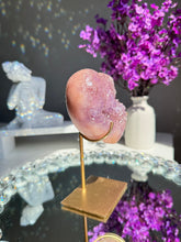 Load image into Gallery viewer, Pink amethyst heart with amethyst 2818
