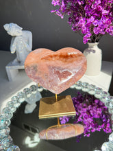 Load image into Gallery viewer, Pink amethyst heart 2818
