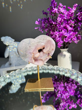 Load image into Gallery viewer, Pink amethyst heart 2817
